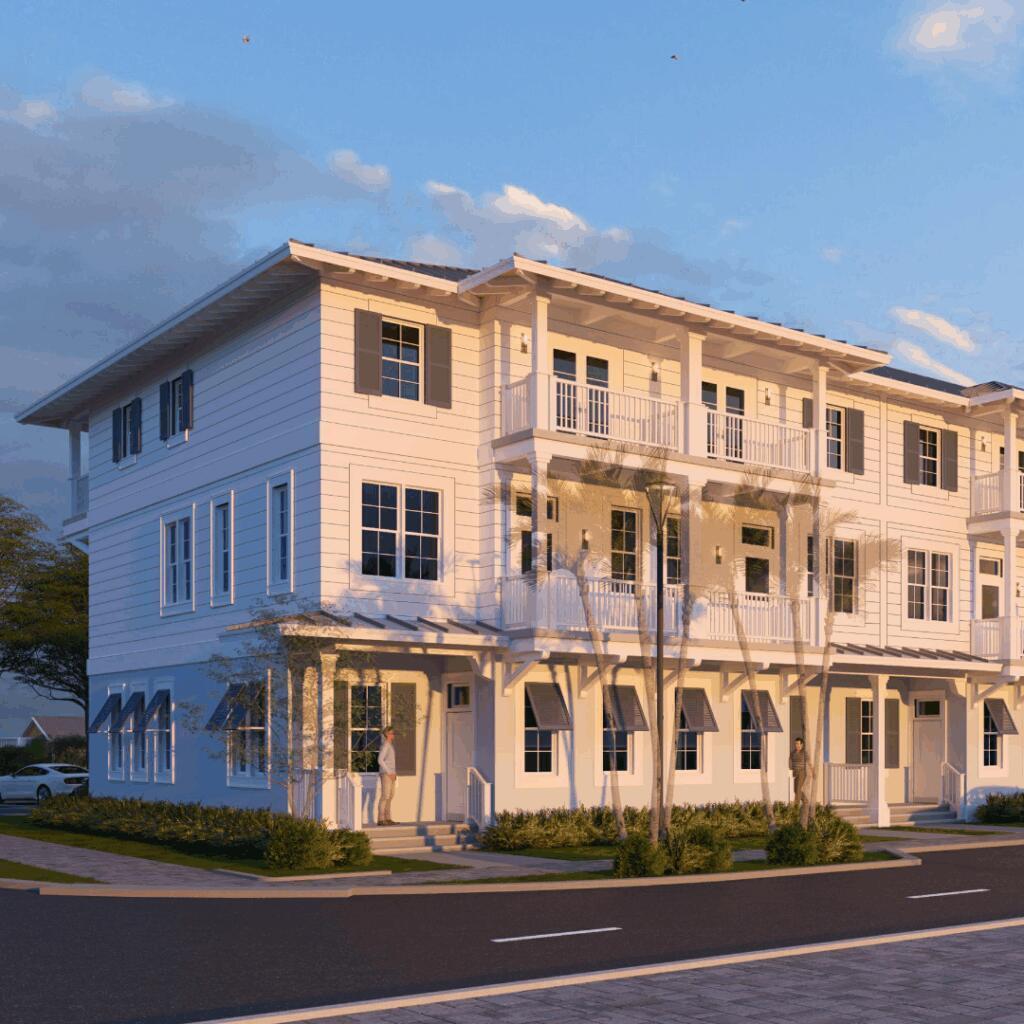 Image 2: Building-Side-Townhome-View-view-