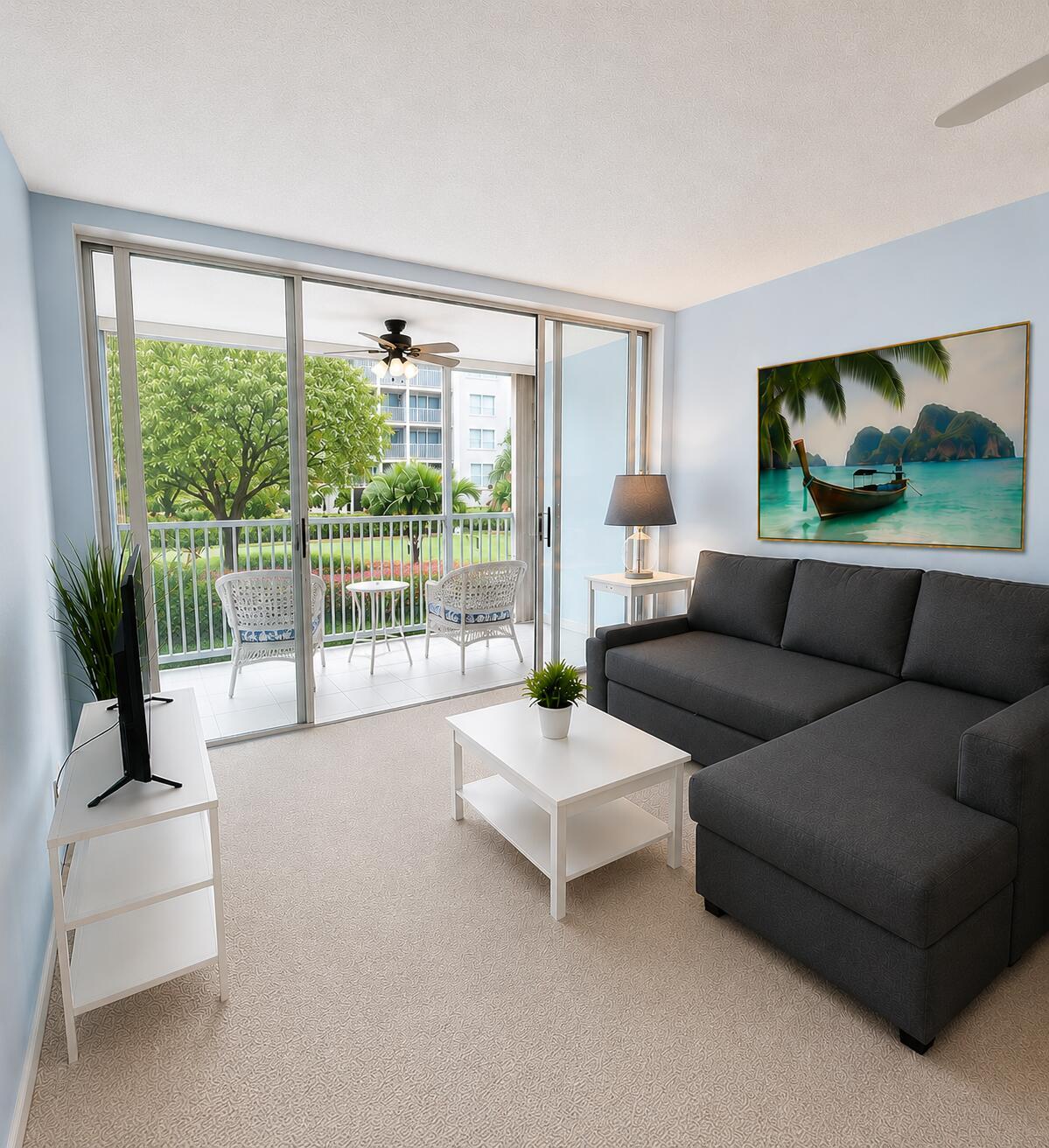 Image 2: Living Room + Lanai