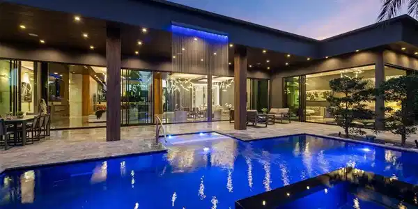 Image 2: Outside, inside living, water sounds