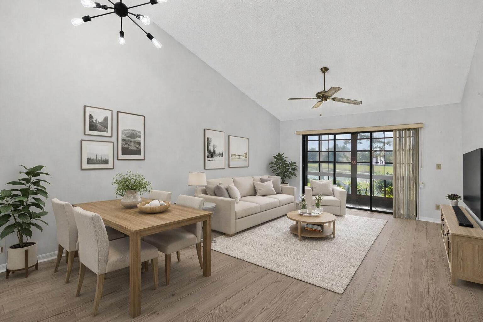 Image 4: Virtually Staged Living/Dining