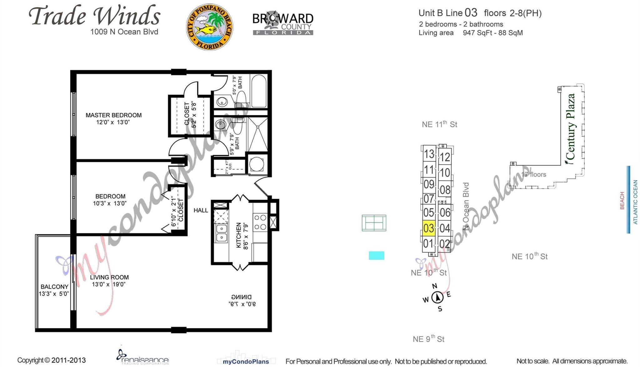 Image 3: DISTRIBUTION & FLOOR DIMENTIONS