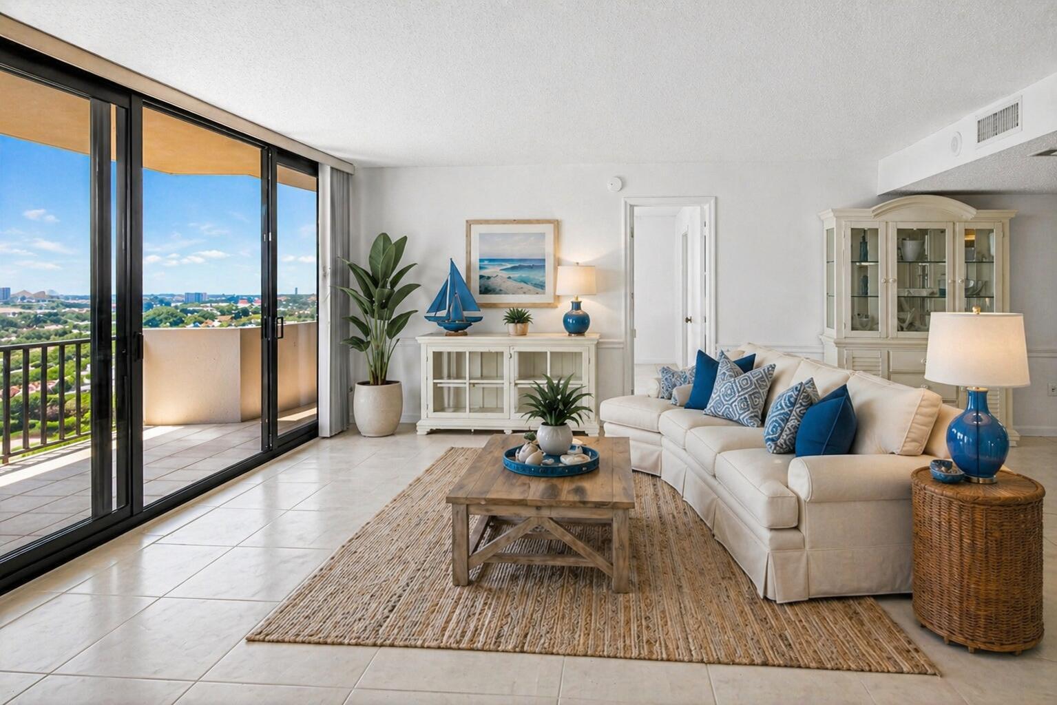 Image 2: living room digitally staged