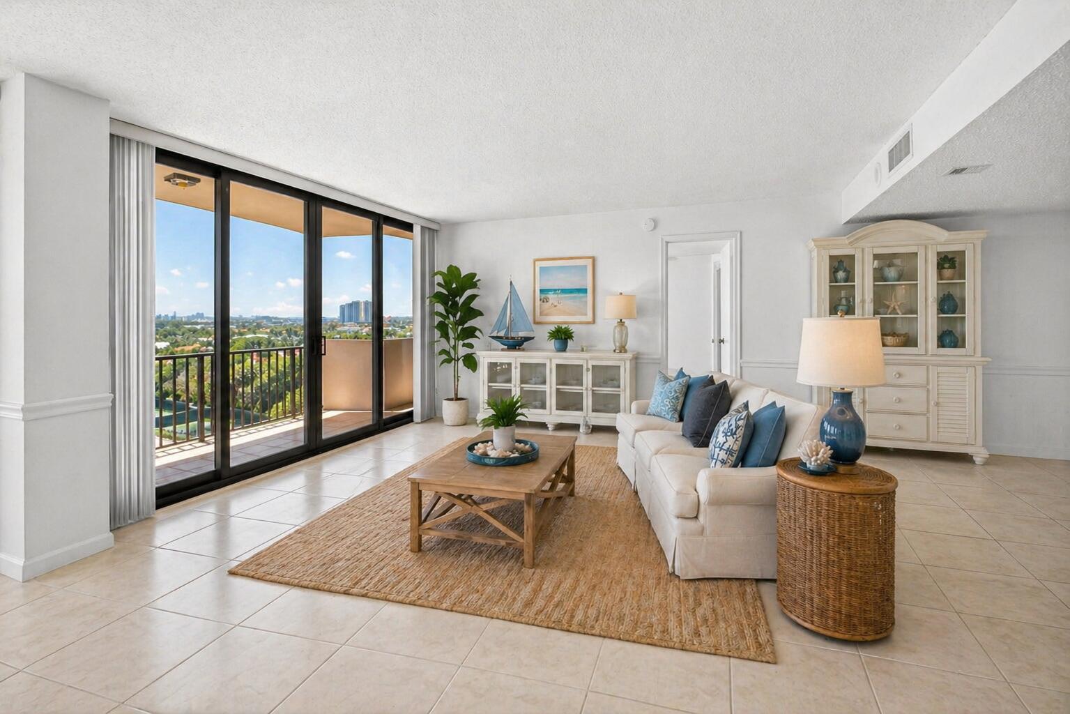 Image 3: living room digitally staged