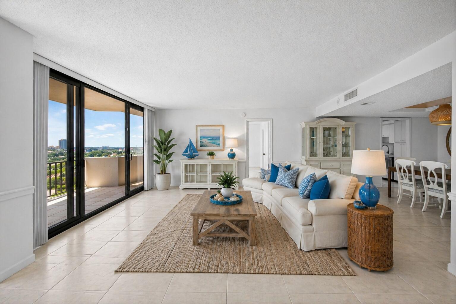 Image 4: living room digitally staged