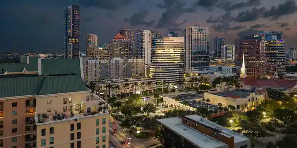 Image 3: 3-aerial night terrace SW 53 #PH3-51