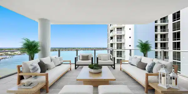 Image 3: Virtually Staged Balcony