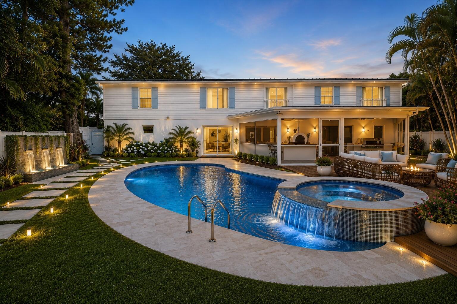 Image 2: Virtually staged House color upper w/ shutters, Ho