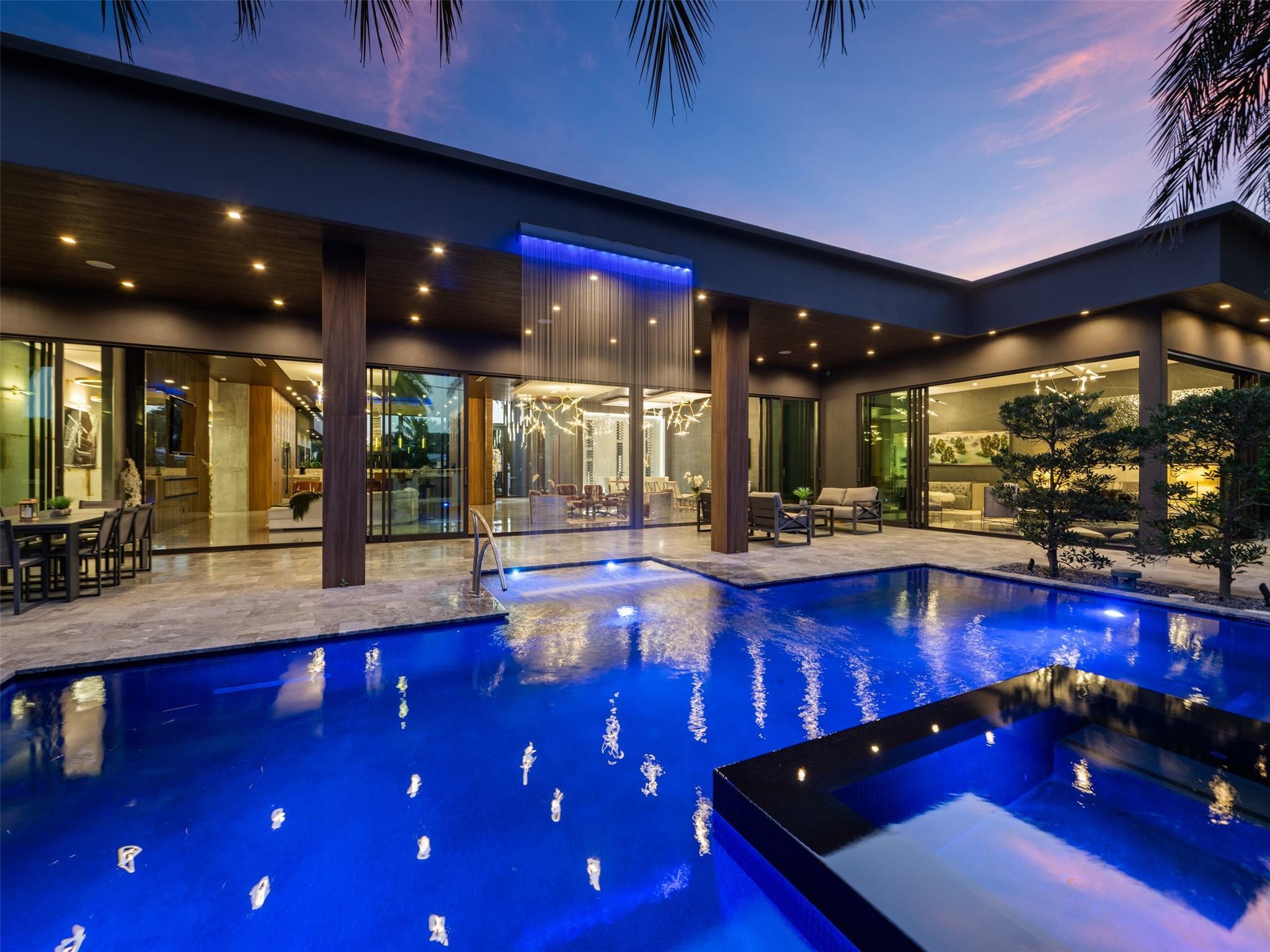 Image 1: Exotic Lighting, Water Features, Walls of Glass