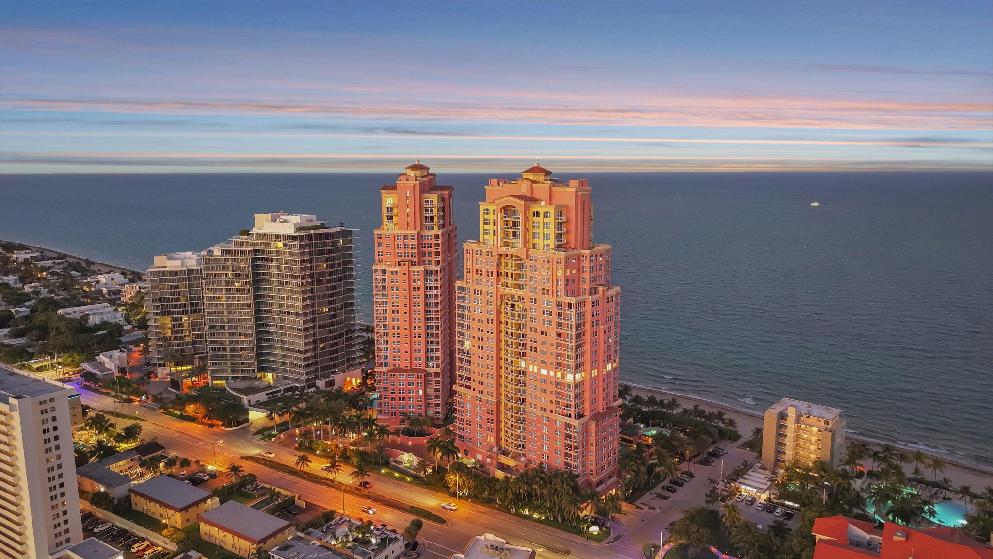 Image 2: 2 Exclusive Oceanfront Sunset Aerial