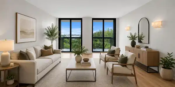 Image 4: Staged _ living room