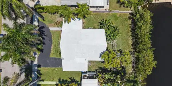 Image 4: Drone picture of top of house, location