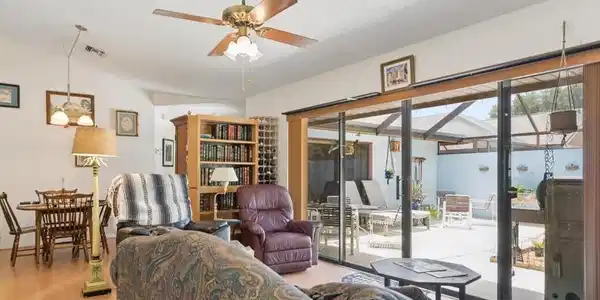 Image 3: Living Room to Dining Room, Patio