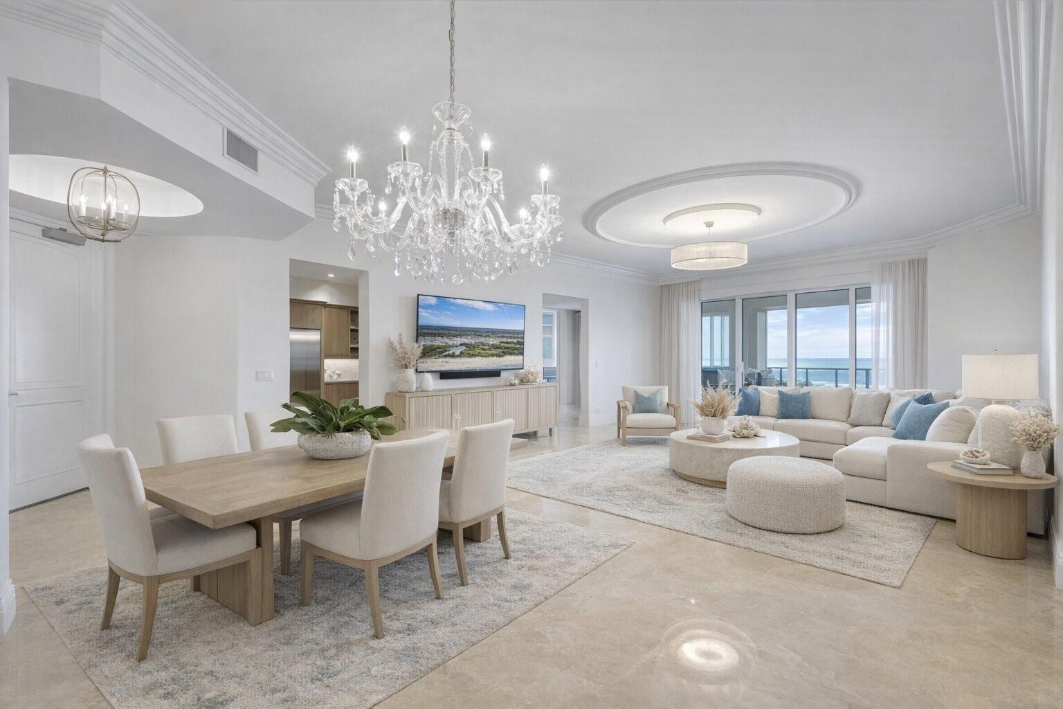 Image 4: Virtually staged Coastal Modern Furnishings