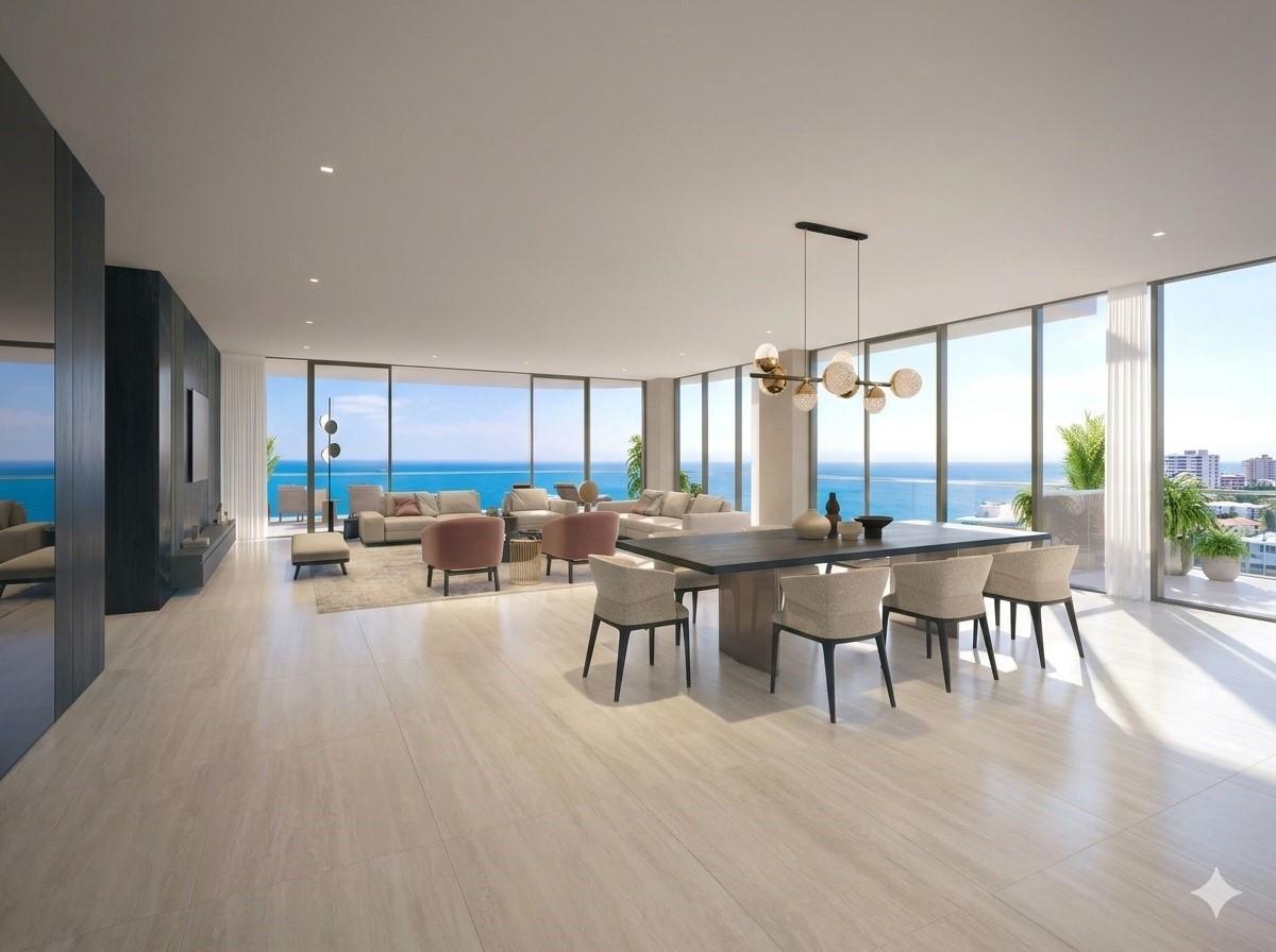 Image 1: Rendering Living and Dining Area