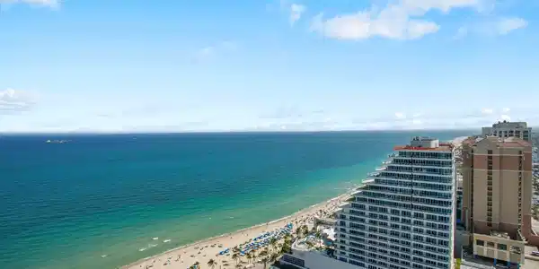Image 2: Ocean View from Balcony Living Area