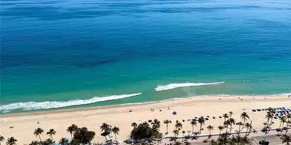 Image 3: Ocean View from Balcony Living Area
