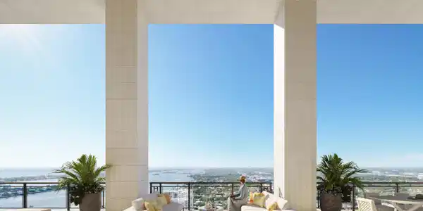 Image 2: South Tower Duplex PH Loggia Rendering