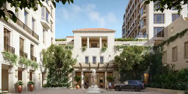 Image 4: Motor Court Entrance Rendering