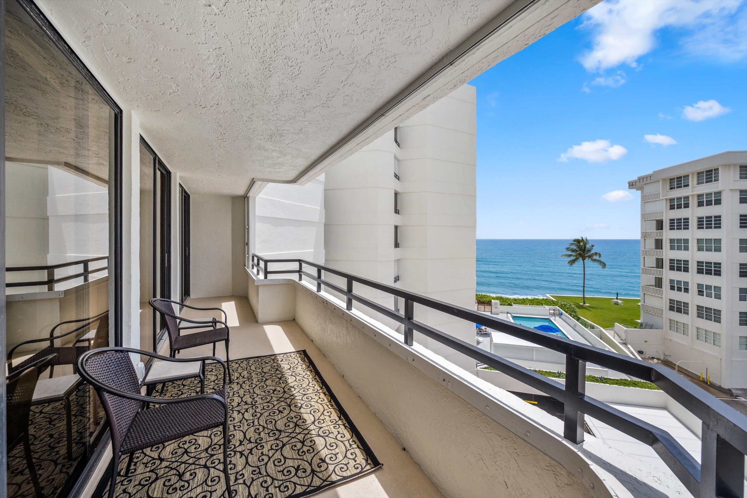 Image 2: Oceanfront balcony with direct water vistas