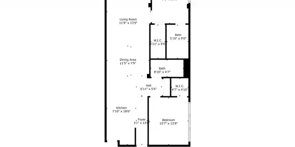 Image 2: floor plan w/dimensions