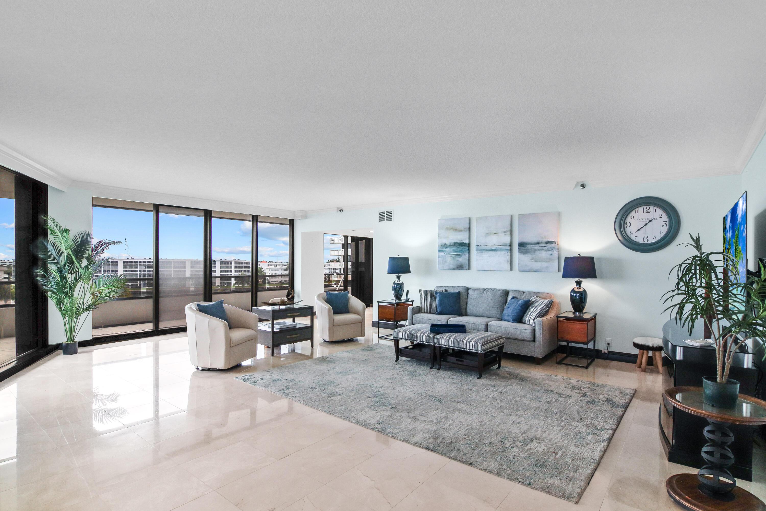 Image 1: Living Room 1 - All sliders have electric shades.