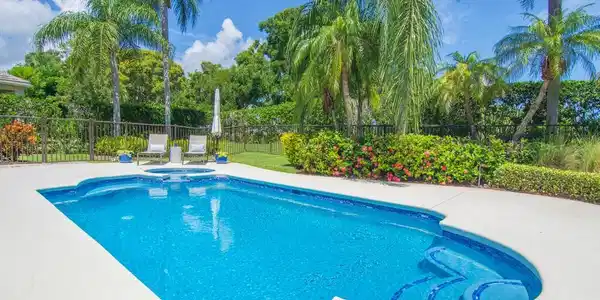 Image 3: FENCED IN AND RECENTLY REFINISHED POOL