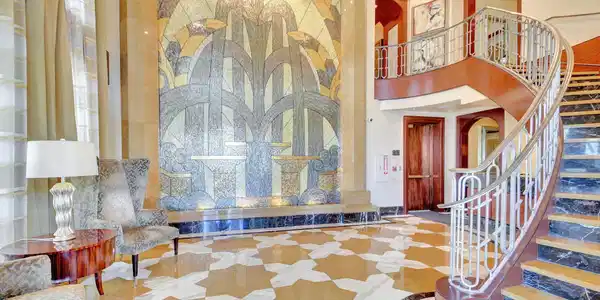 Image 3: inlaid marble lobby