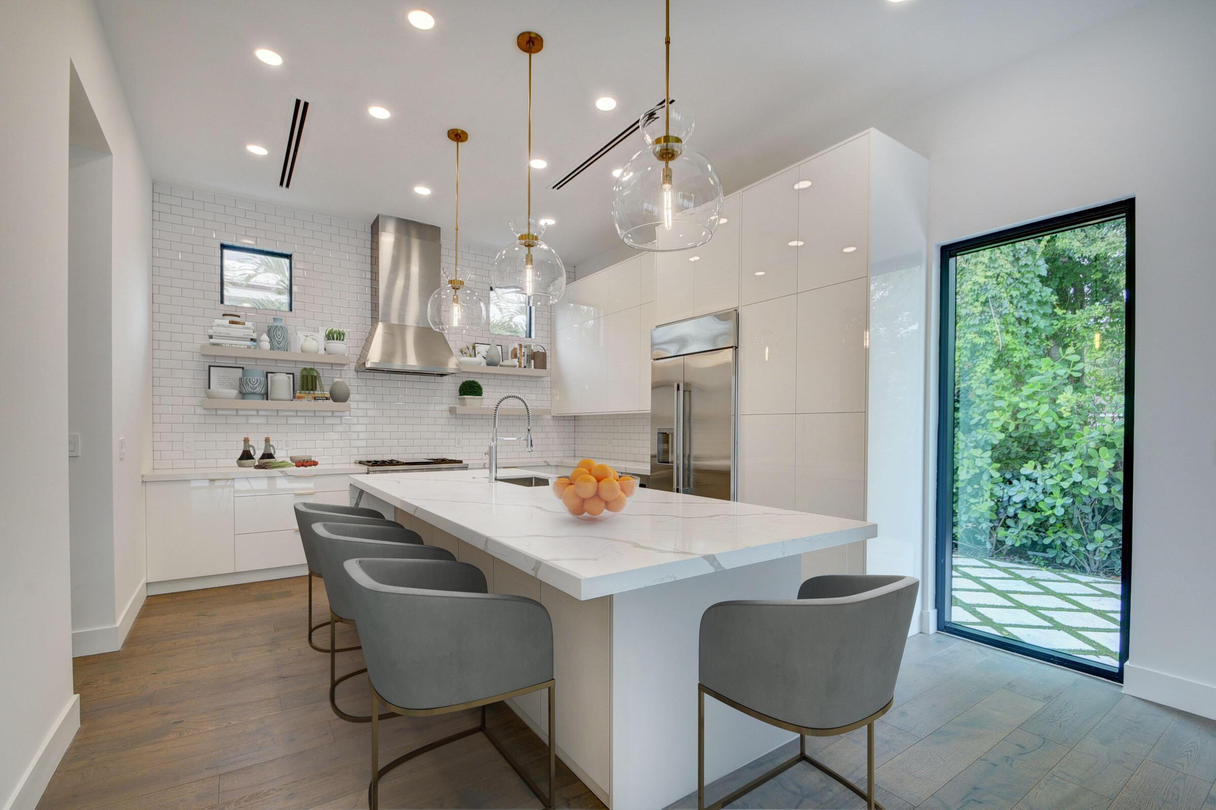 Image 4: Kitchen- add stools_ plants & books on t