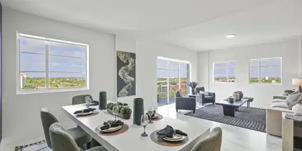 Image 2: Dining room & Living room