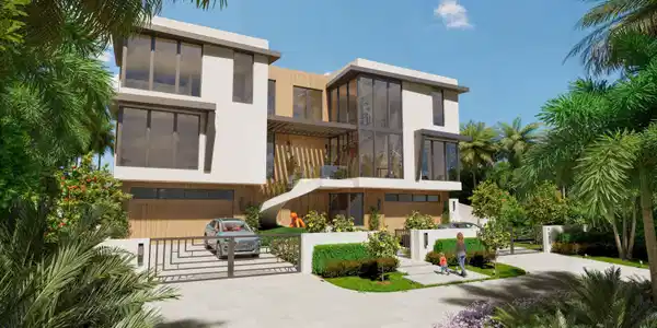Image 2: 3723 S Ocean Blvd Front Rendering