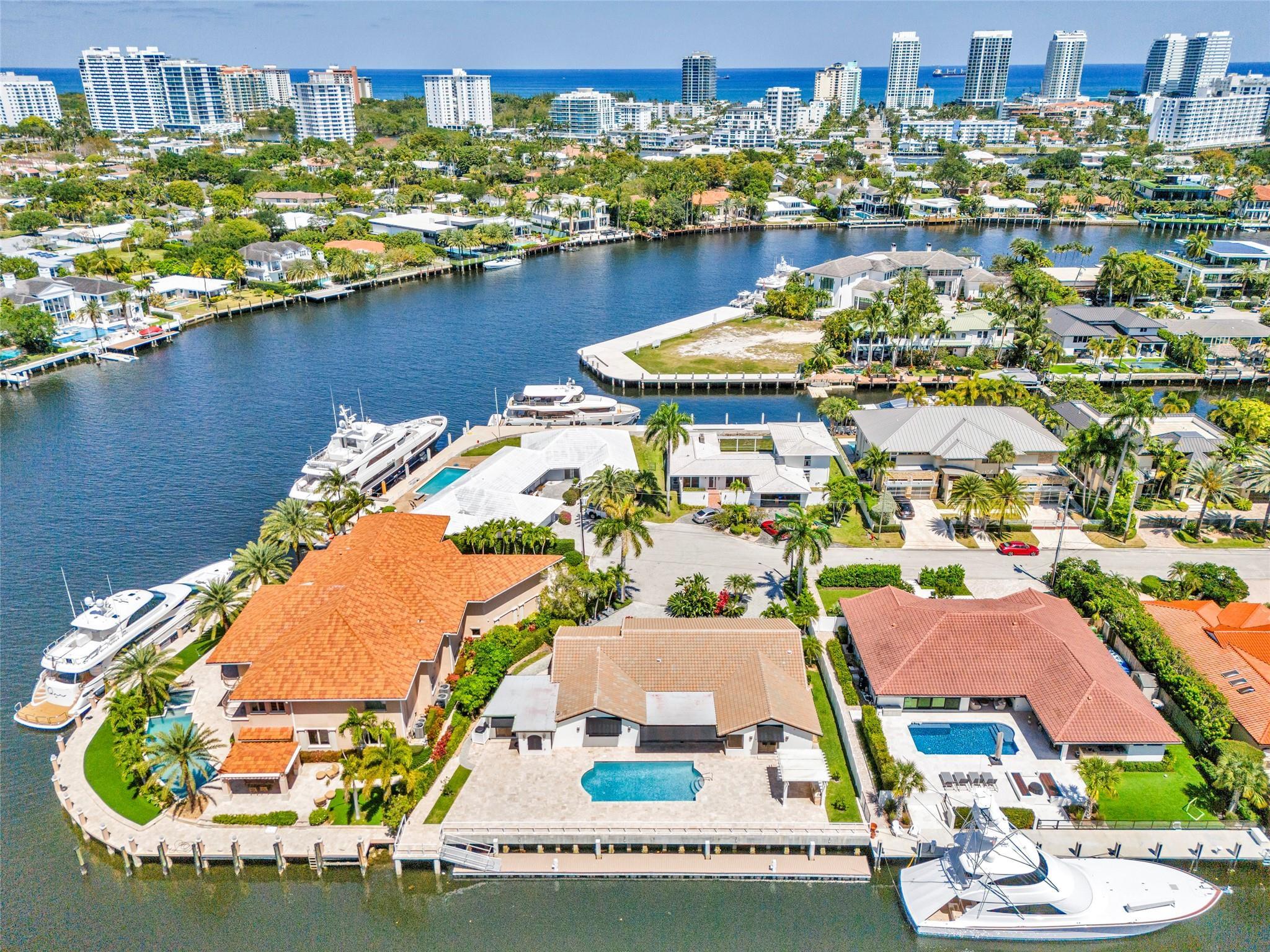Image 2: Aerial view of residence facing directly east