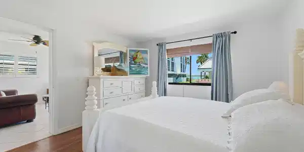 Image 4: Premier bedroom with gorgeous inlet views.