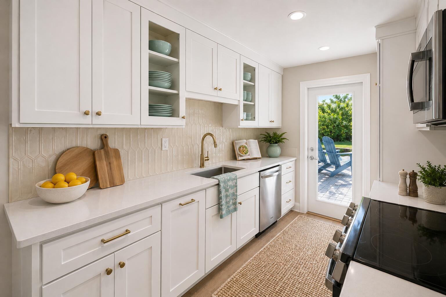 Image 3: Fully remodeled kitchen with modern finishes