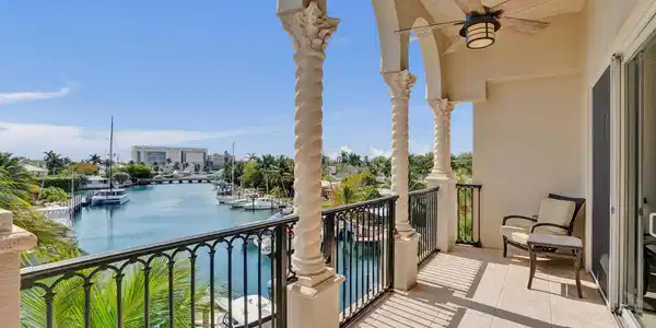 Image 3: View from Balcony looking down the canal