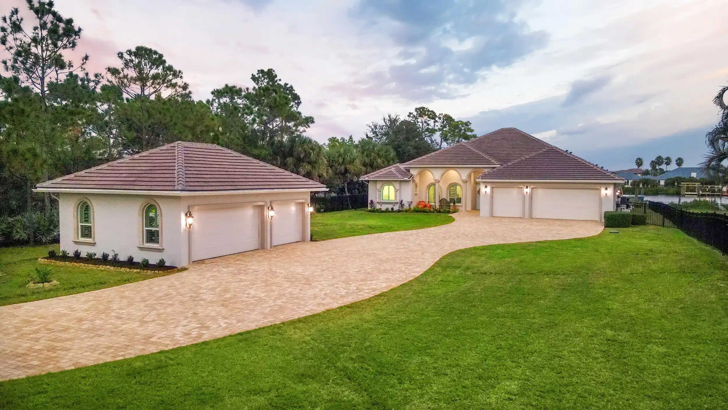 Image 1: Dusk Front Garages
