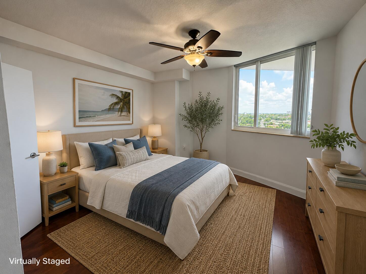 Image 2: Virtual staged bedroom