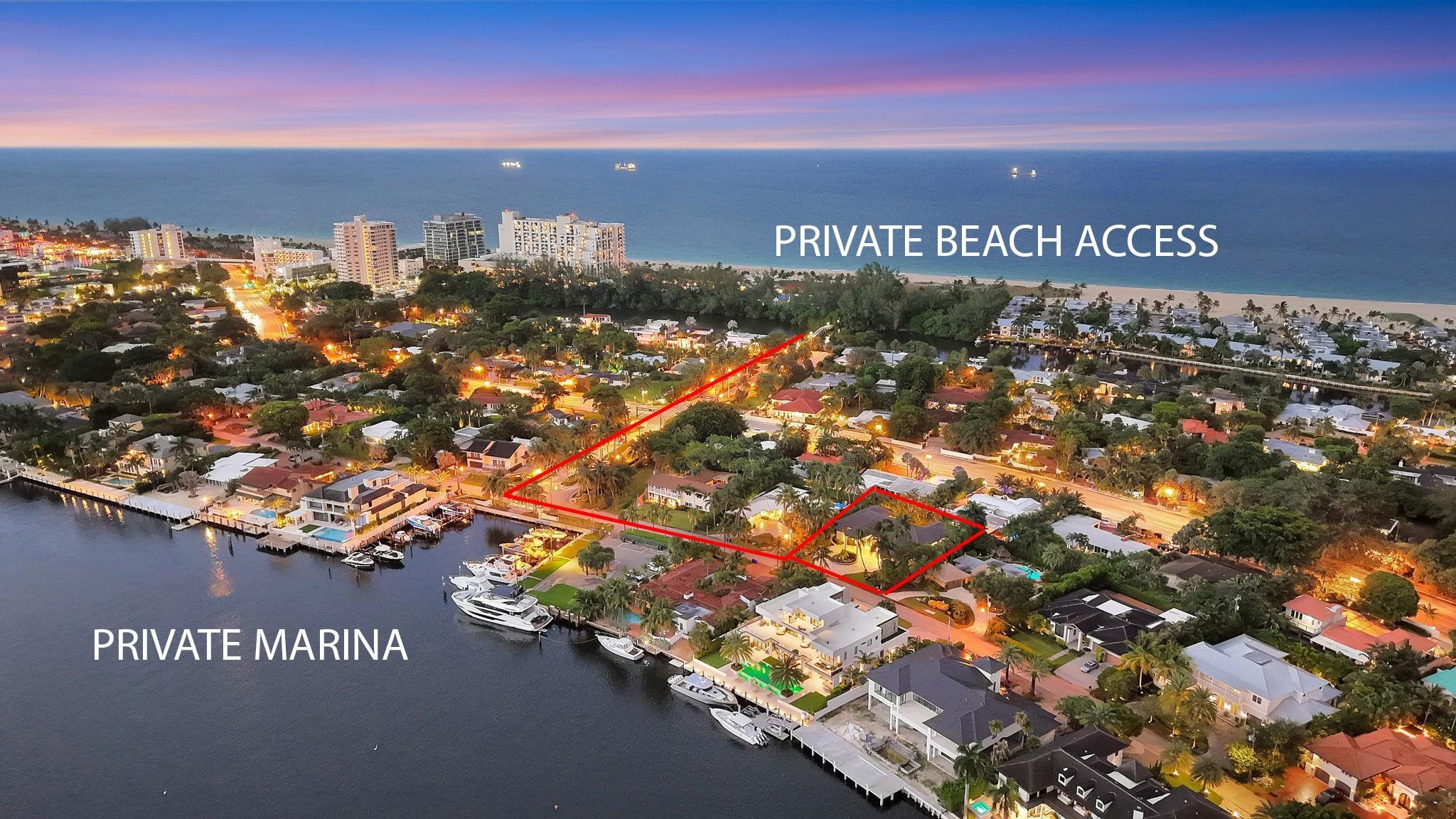 Image 3: Aerial Showing Private Marina & Surf Club Priority