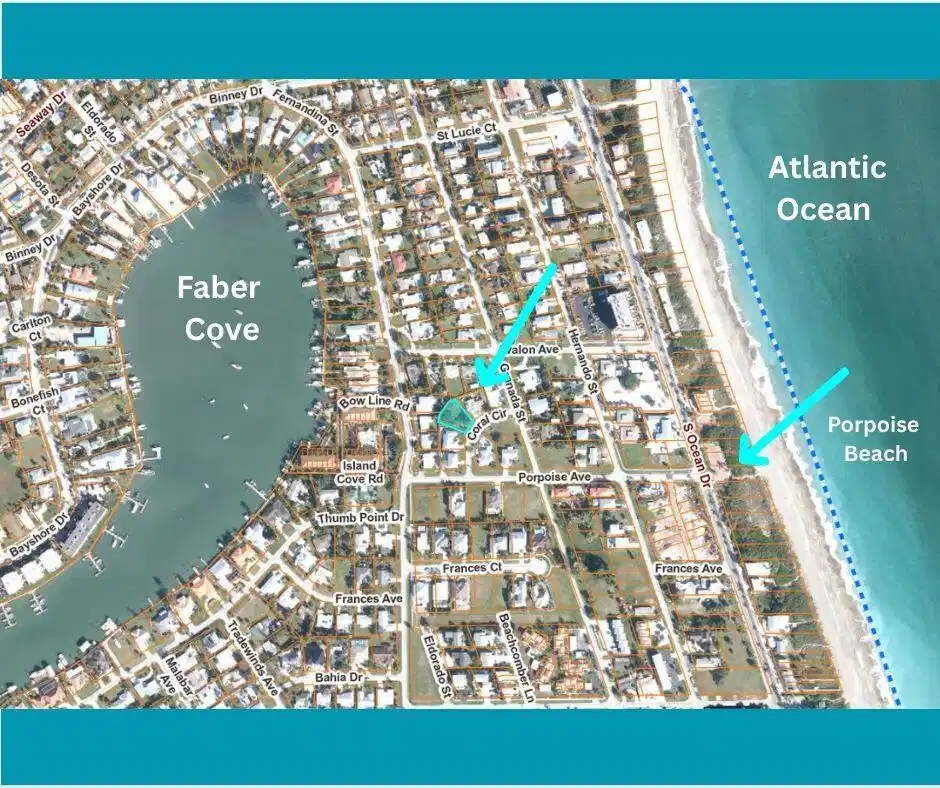 Image 1: Assessors Map - The Ocean, and Indian River are ve