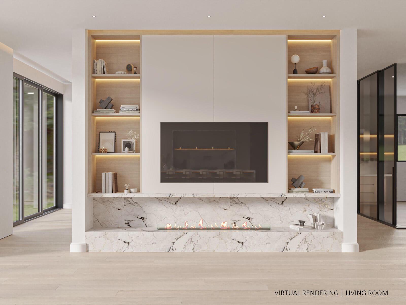 Image 2: Living Room VIRTUAL RENDERING