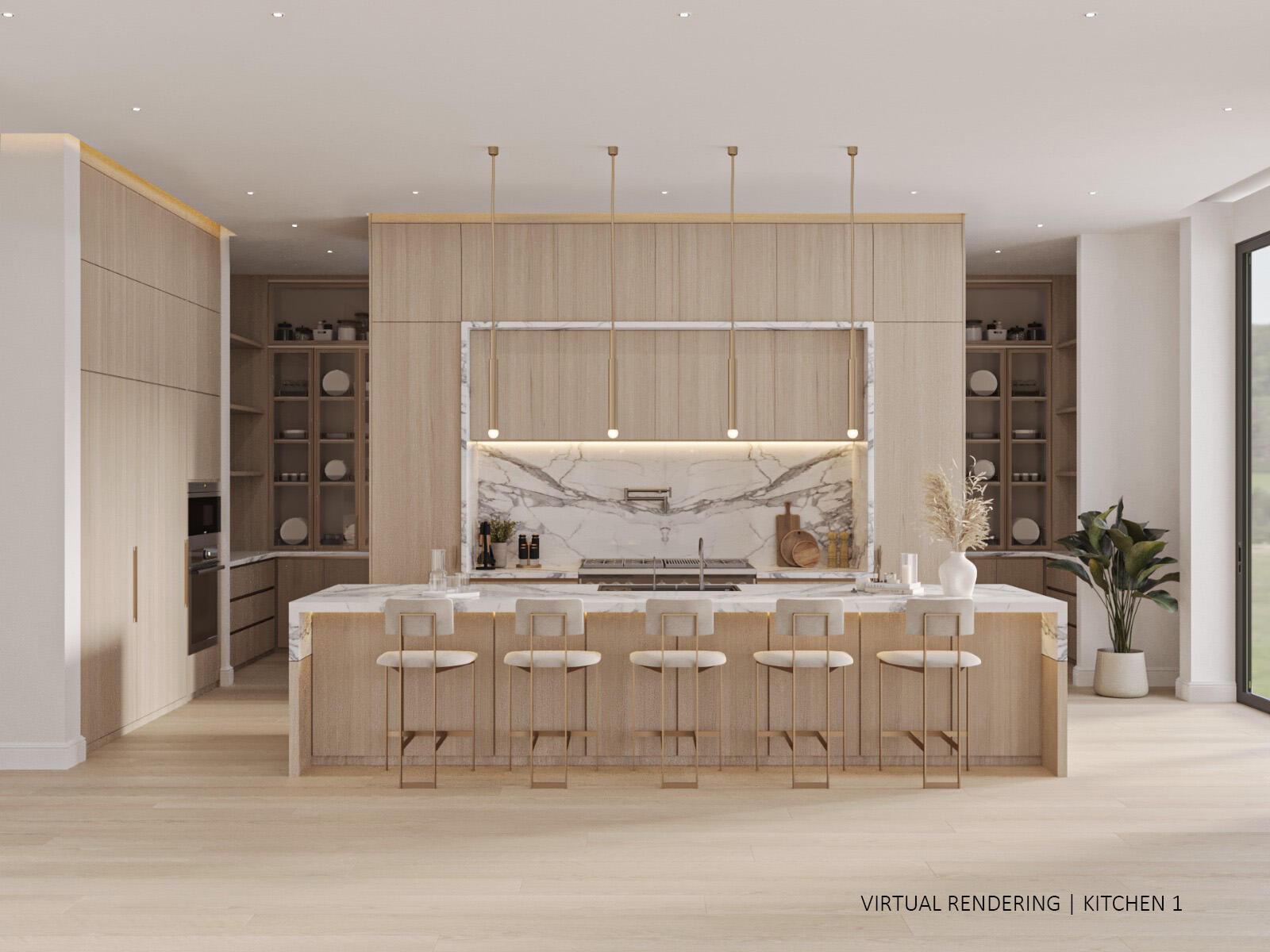 Image 4: Kitchen 1 VIRTUAL RENDERING
