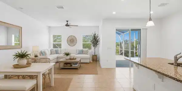 Image 3: Living dining kitchen STAGED