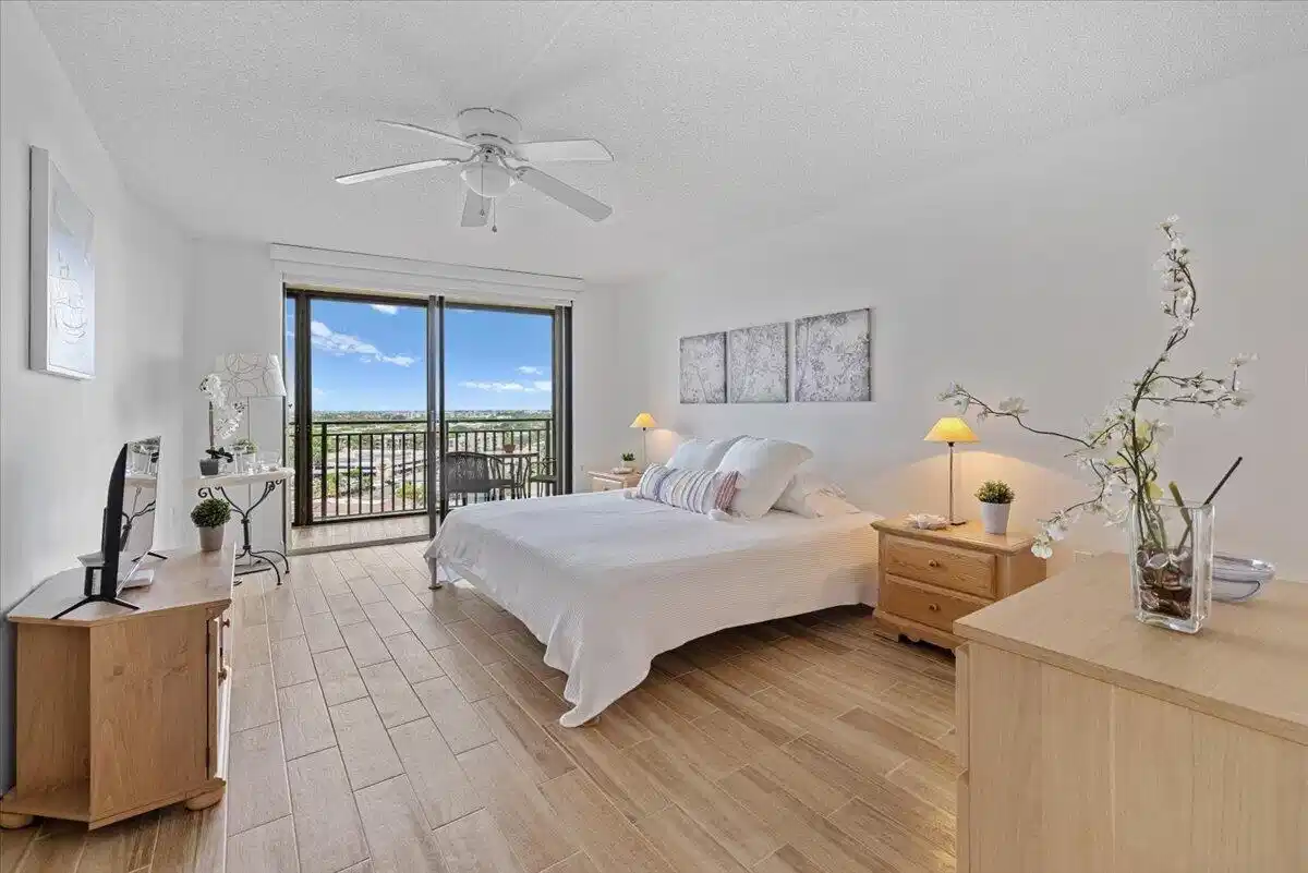 Image 1: Balcony access from bedroom & living room