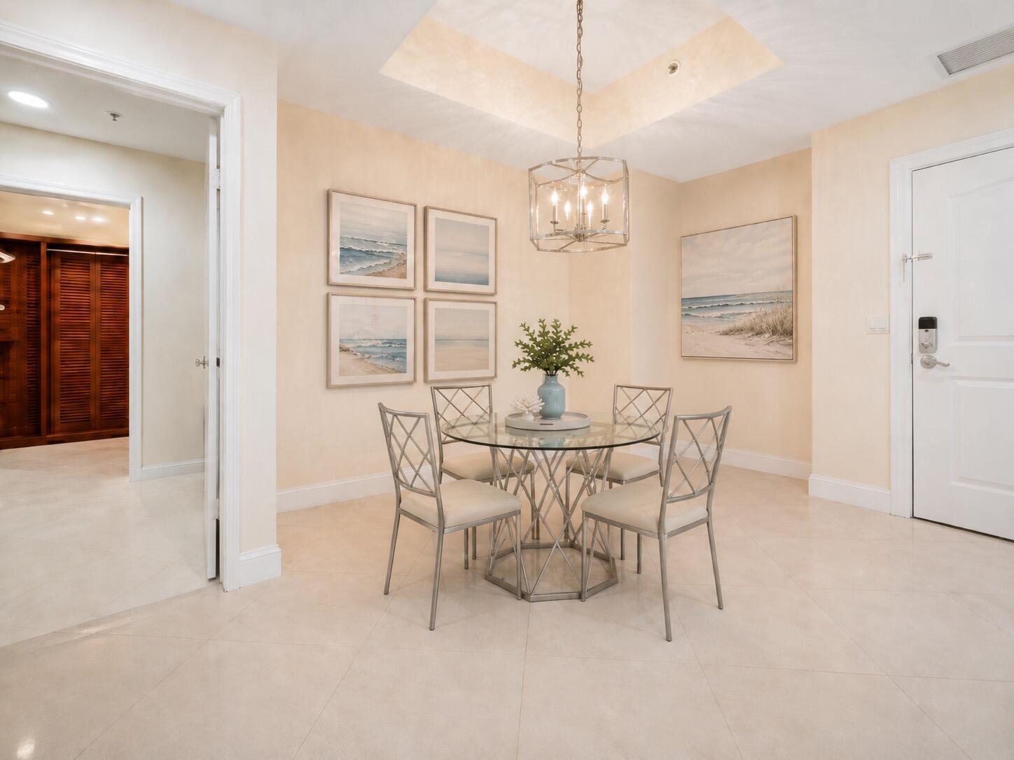 Image 4: Dining area adjacent to kitchen and living room, i