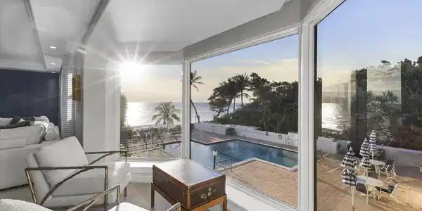 Image 2: Upper level oceanfront living room