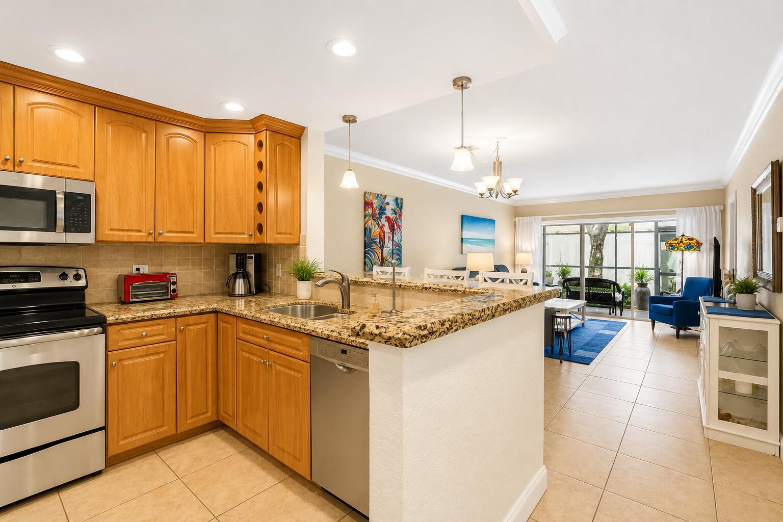 Image 4: kitchen/living- digital enhance
