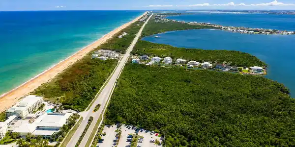 Image 2: South Coastal road and beachfront resort vista