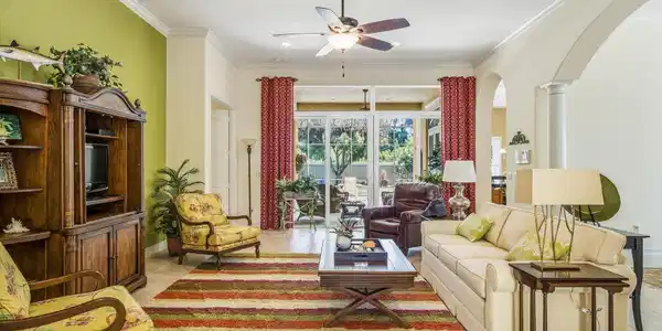 Image 3: Living Room, High Ceilings, Tile Floors