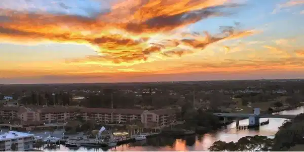 Image 2: Sunset over the Parker Bridge