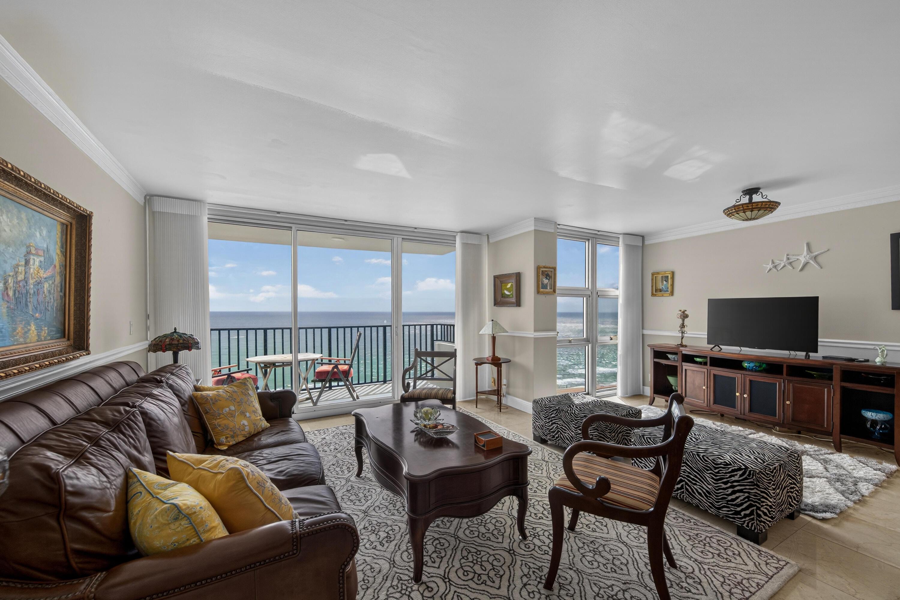 Image 4: Living Room with Ocean Views