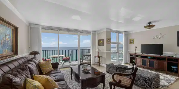 Image 4: Living Room with Ocean Views
